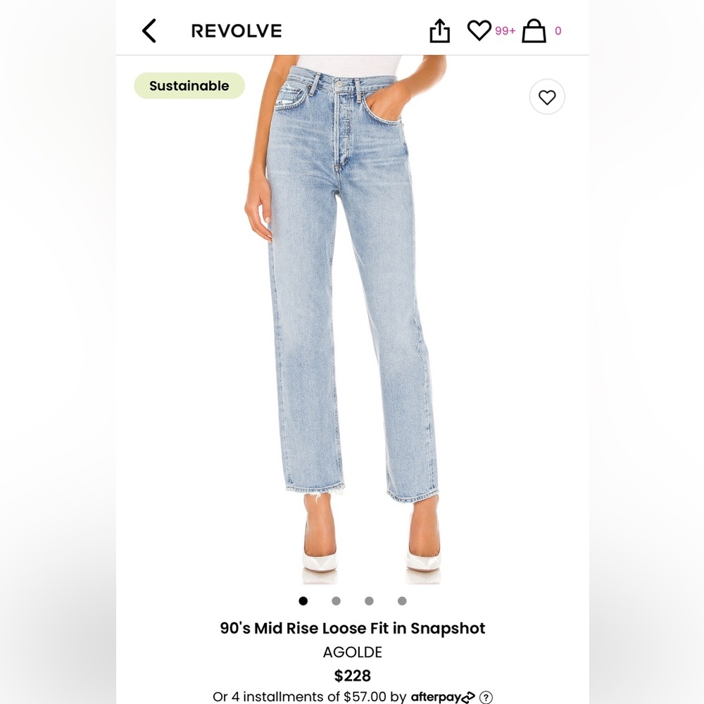 AGOLDE 90s pinch waist size 30